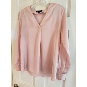 Banana Republic Blouse Top Womens Size XS Pastel Pink Long‎ Sleeve Career